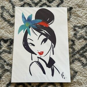 Disney Parks Wonderground Gallery Mulan Postcard print